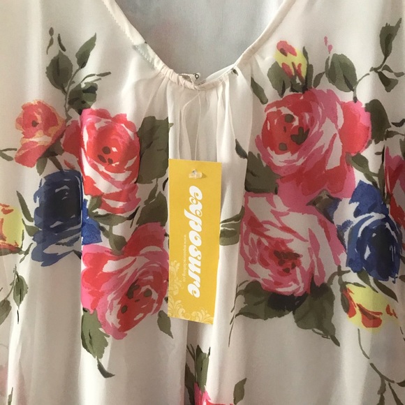 NWT white floral poetry dress - Picture 3 of 3